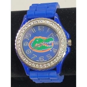 Florida Gators Blue Silicone Band Wrist Watch Crystal Bezel Unisex College Works